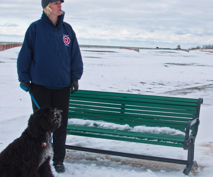 I told Alison to "Stand there while I check the focus."