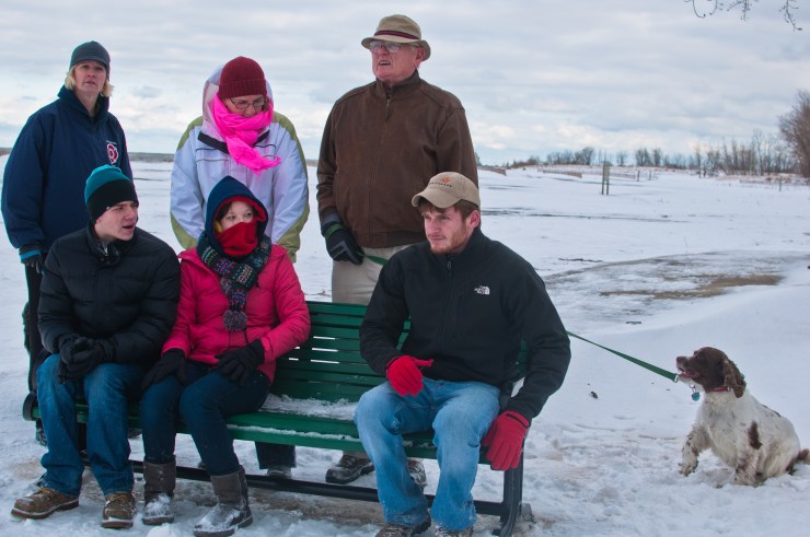 The intrepid ones who braved the cold winds off Lake Erie